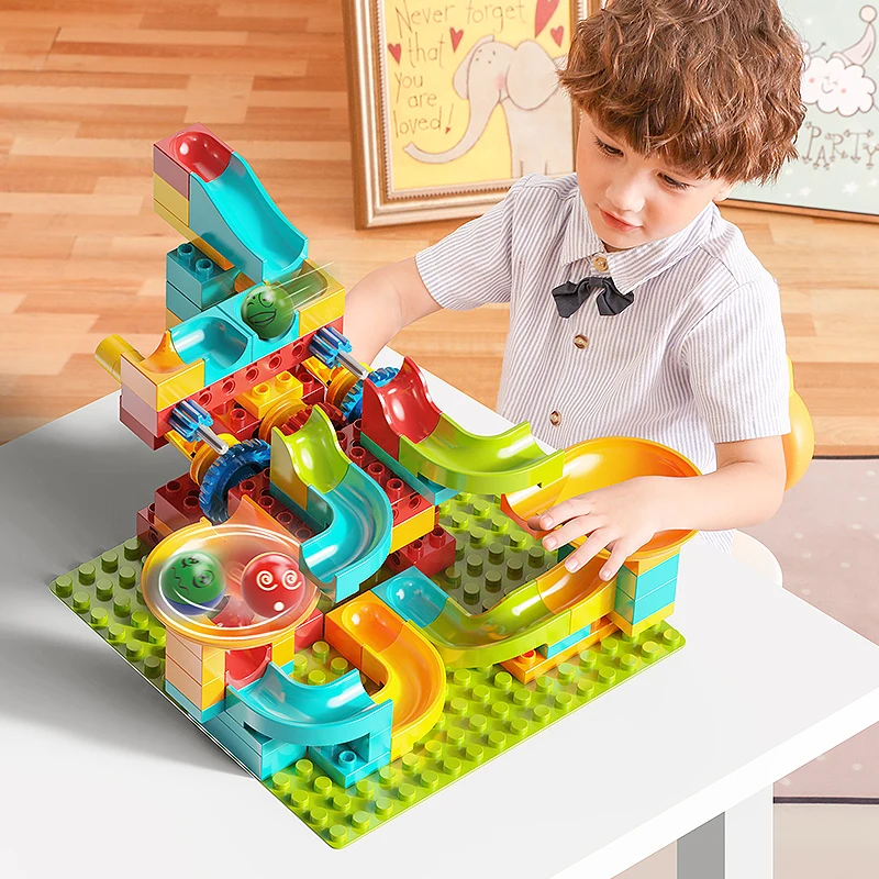 FEELO2024  211+2pcs Grade 4 Electric Slide Building Blocks DIY Big Bricks Best Selling Customized Educational Toys for Kids