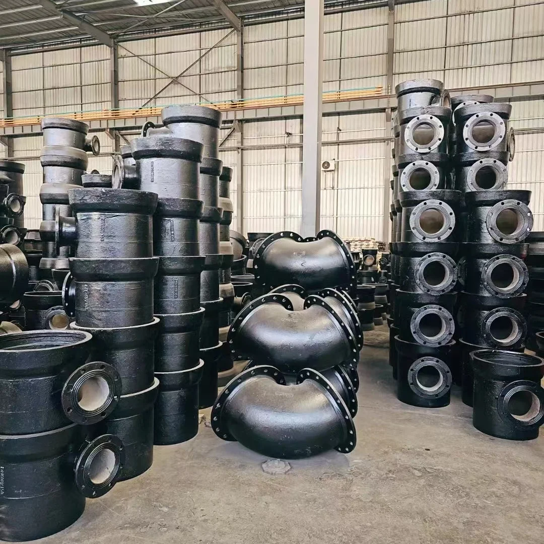 K9 ISO2531 EN545 Zinc Coating Bitumen Painting Ductile Iron Pipe Fittings For Water Pipeline