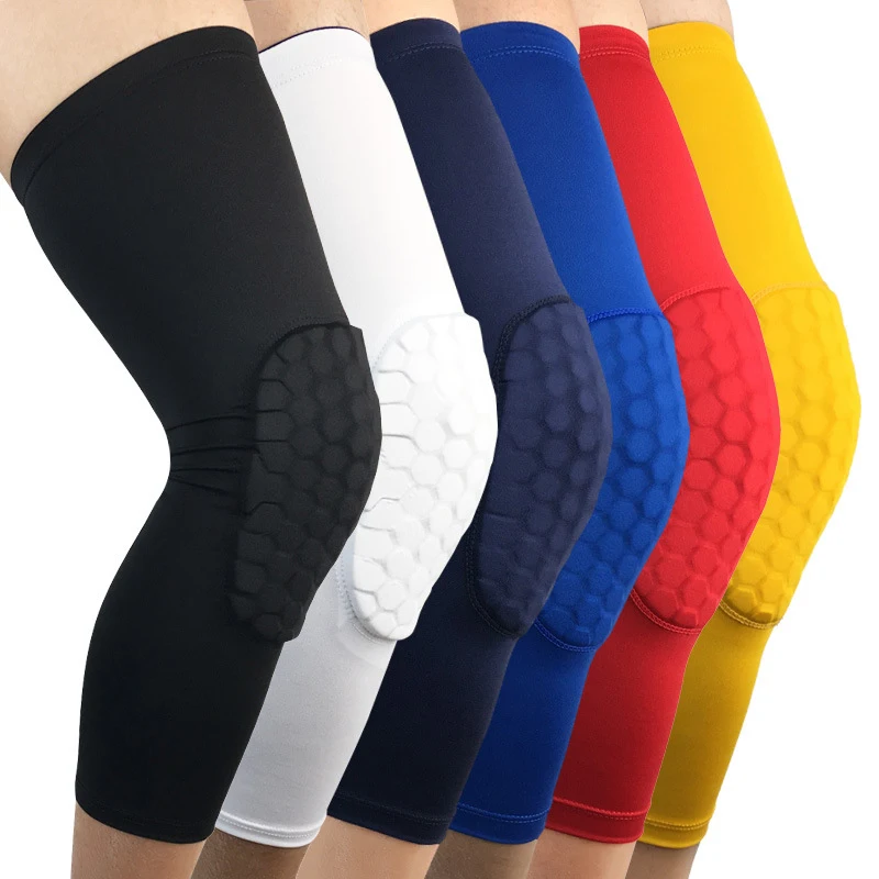 KS-925#Custom Logo Basketball Leg Sleeve Honeycomb Knee Pads Knee Sleeve