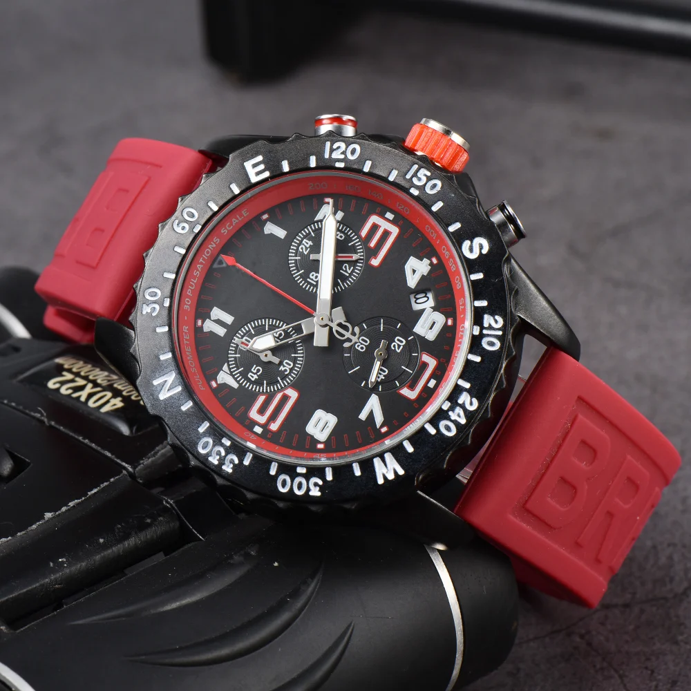 2023 New Design Wholesale Original Brand Endurance Pro Chronograph Multi-functional Professional Silicone Strap Quartz Men Watch