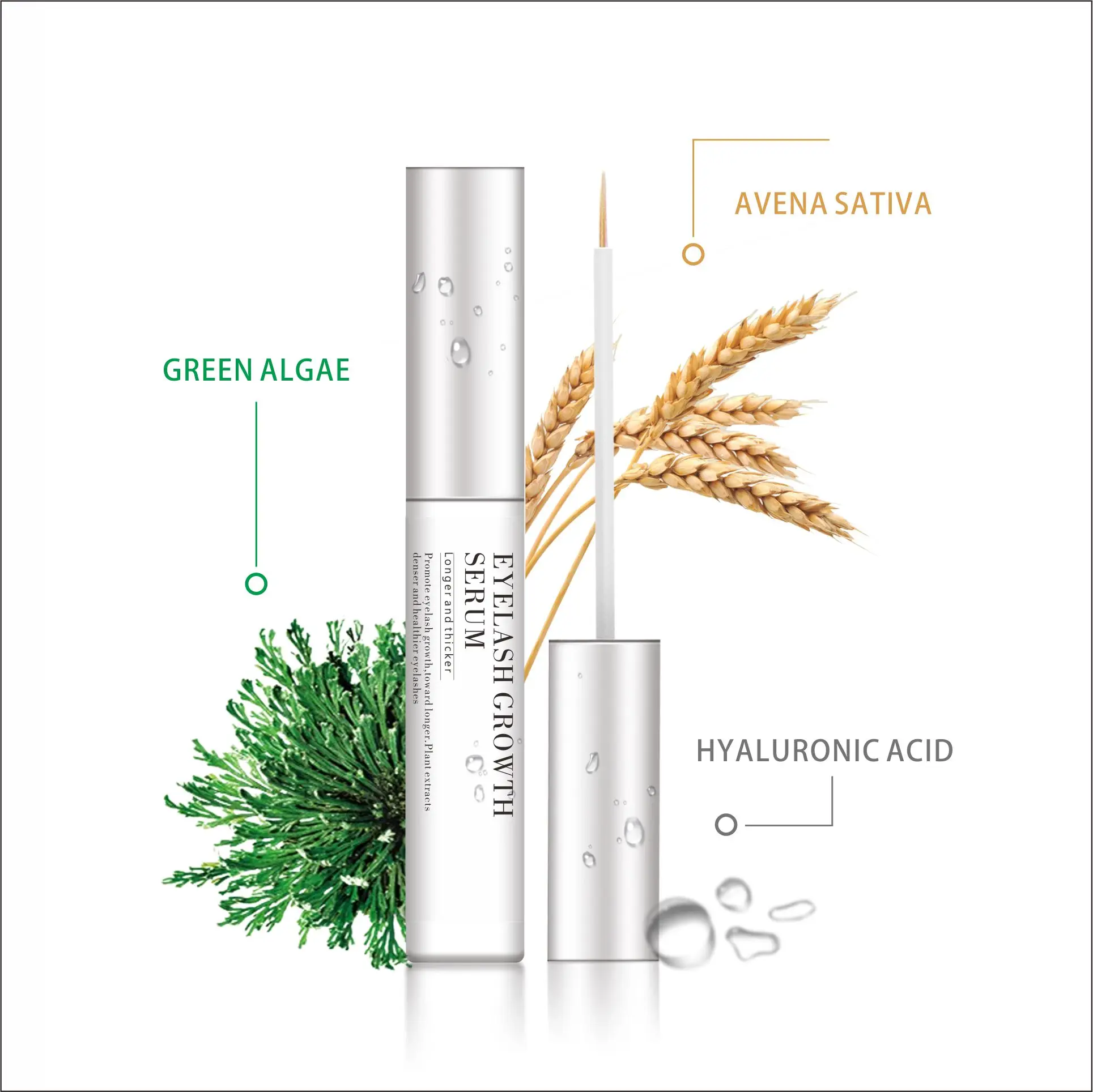 
100% Pure Eyelash Growth Serum- Natural Lash Growth & Eyebrow Enhancer Eyelash Growth Serum OEM 