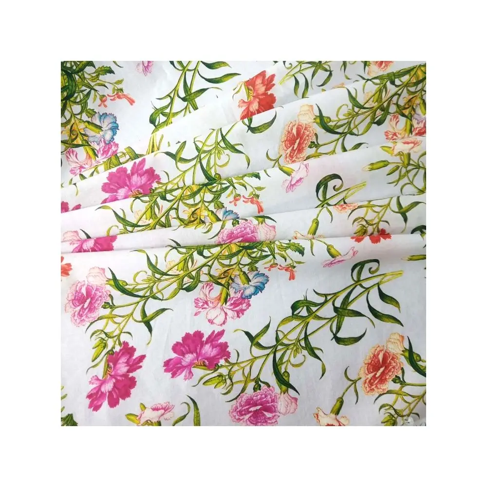 Most Fashionable High Quality Cotton Fabric High Resolution Digital Printing Fabric for Garments T Shirt