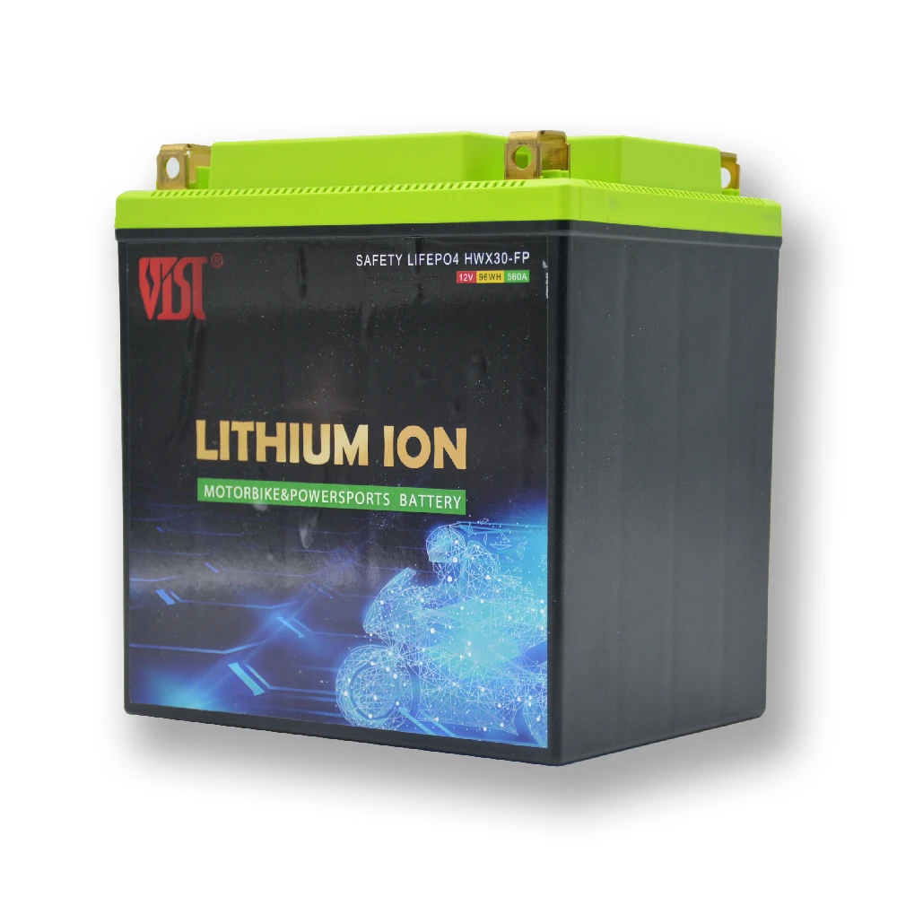ECODI 12V 1.6Ah 2Ah 2.5Ah 3Ah 3.5Ah 4Ah 5Ah 6Ah 7Ah 8Ah 9Ah 10Ah motorcycle motorbike starting LiFePO4 lithium battery with BMS