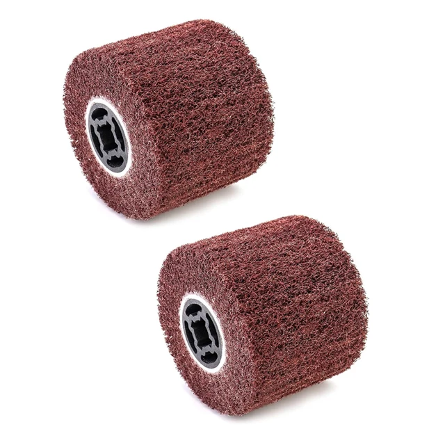 Non-woven Polishing Brush Wire Drawing Wheel For Stainless Steel Copper aluminum Nylon Abrasive Flap Drum