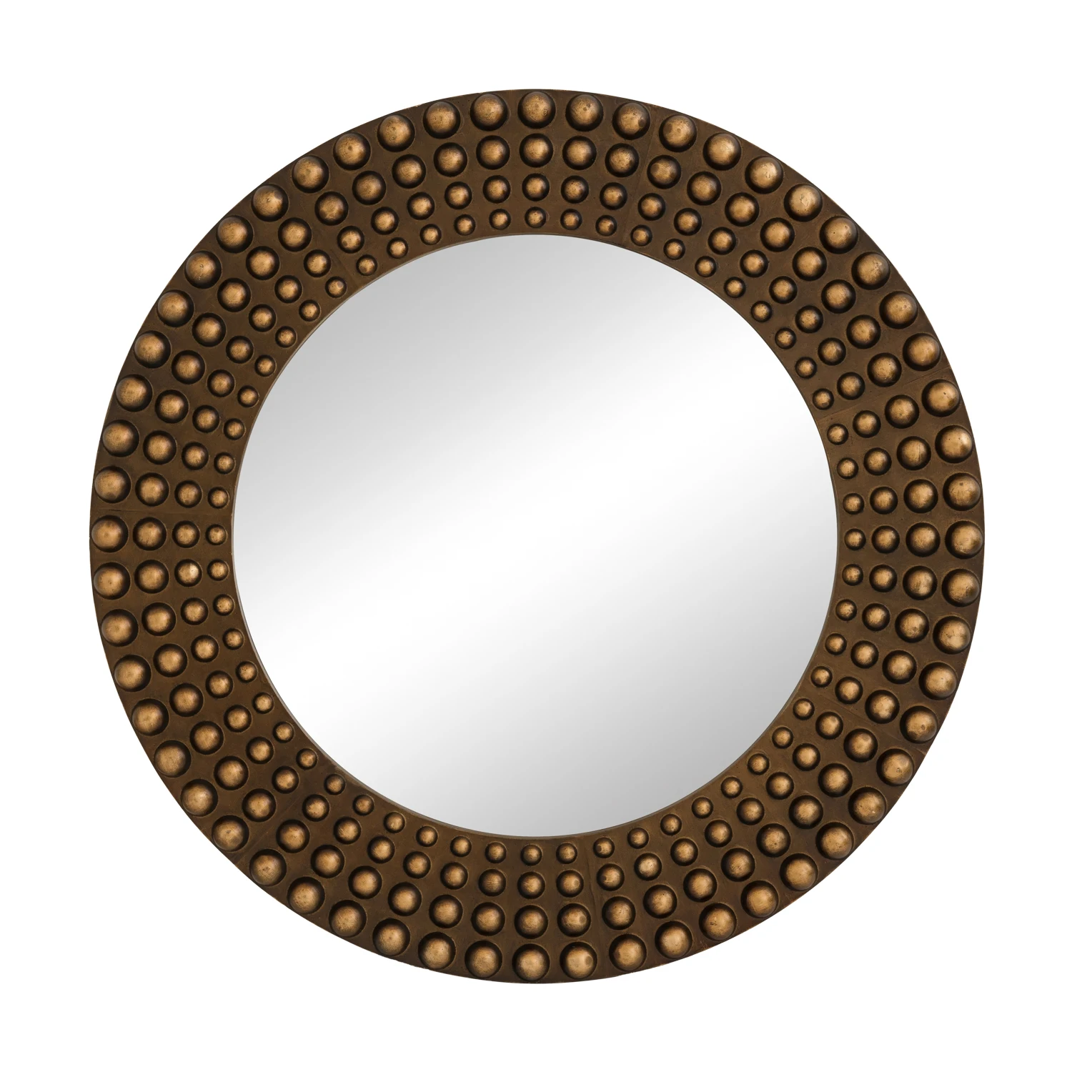 European Style Wall Mounted Antique Mirror Gold Polyresin Mirror Bathroom House Decoration Mirrors Beautiful Home Decor Round