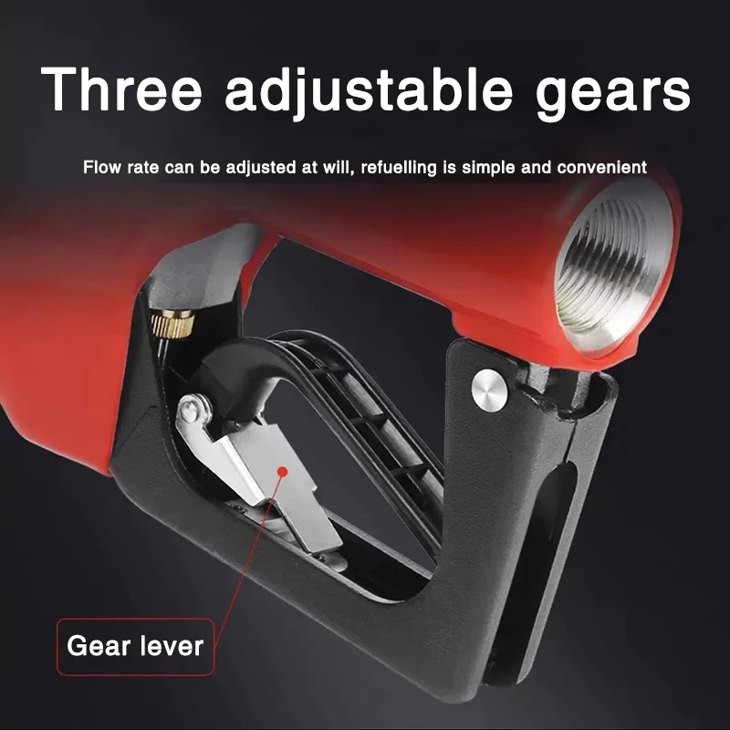 3/4 inch nozzle fuel dispenser plastic automatic digital fuels nozzle dispenser pump refuelling gun with flow meter auto stop