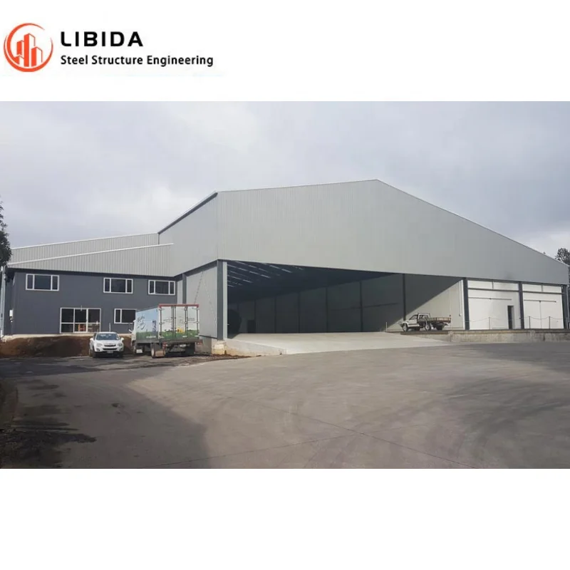 Metal light weight construction steel beam support prefabricated warehouse