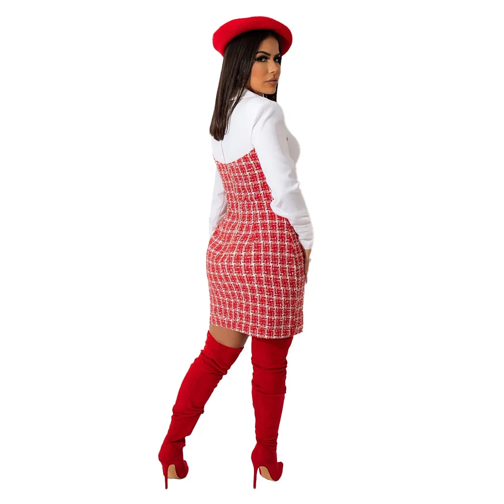 Autumn And Winter Cute Girls Party Short Dress Fashion Elegant Slim Women Dress Long Sleeve Ladies Dresses