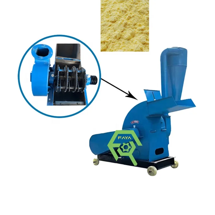 Corn Soybean Mill straw grass crusher bagasse grinder Maize Rice Husk hammer mill machine for animals feed