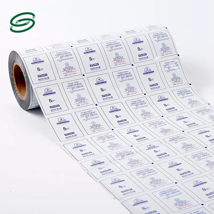 Soft Cream plastic film roll sachet roll film for baby skin care products packaging roll stock