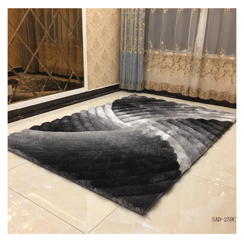 Лидер продаж, эластичный и Шелковый смешанный ковер с 3D дизайном, ковер для дома, пола, гостиной