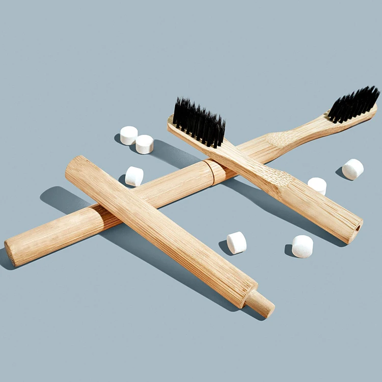 
Eco Friendly Organic Bamboo Replacement Toothbrush Custom Logo Bamboo Toothbrush Replaceable 