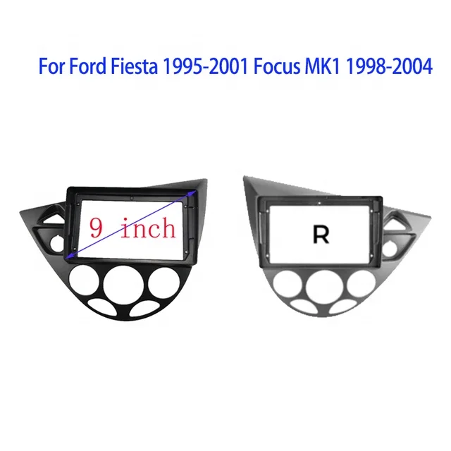 Рамка панели приборной Meihua 9 дюймов для Ford Focus MK1 1998-2004 с проводкой автомобильной стереосистемы и Canbus