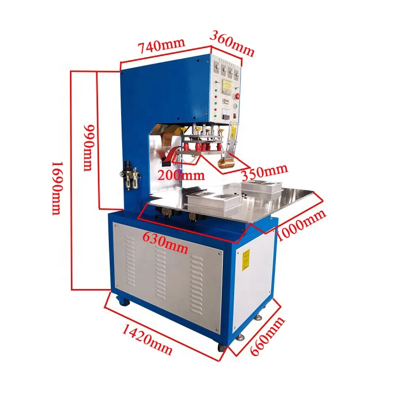 5 кВт высокочастотный пластиковый сварочный аппарат для упаковки крана