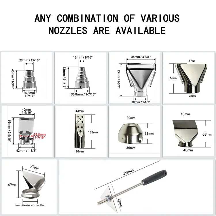 Qili Top Selling QR 866B Mini Heat Gun 2000W Industrial Grade Hot Air Soldering Station with Fast Heating Shrink Wrap Function