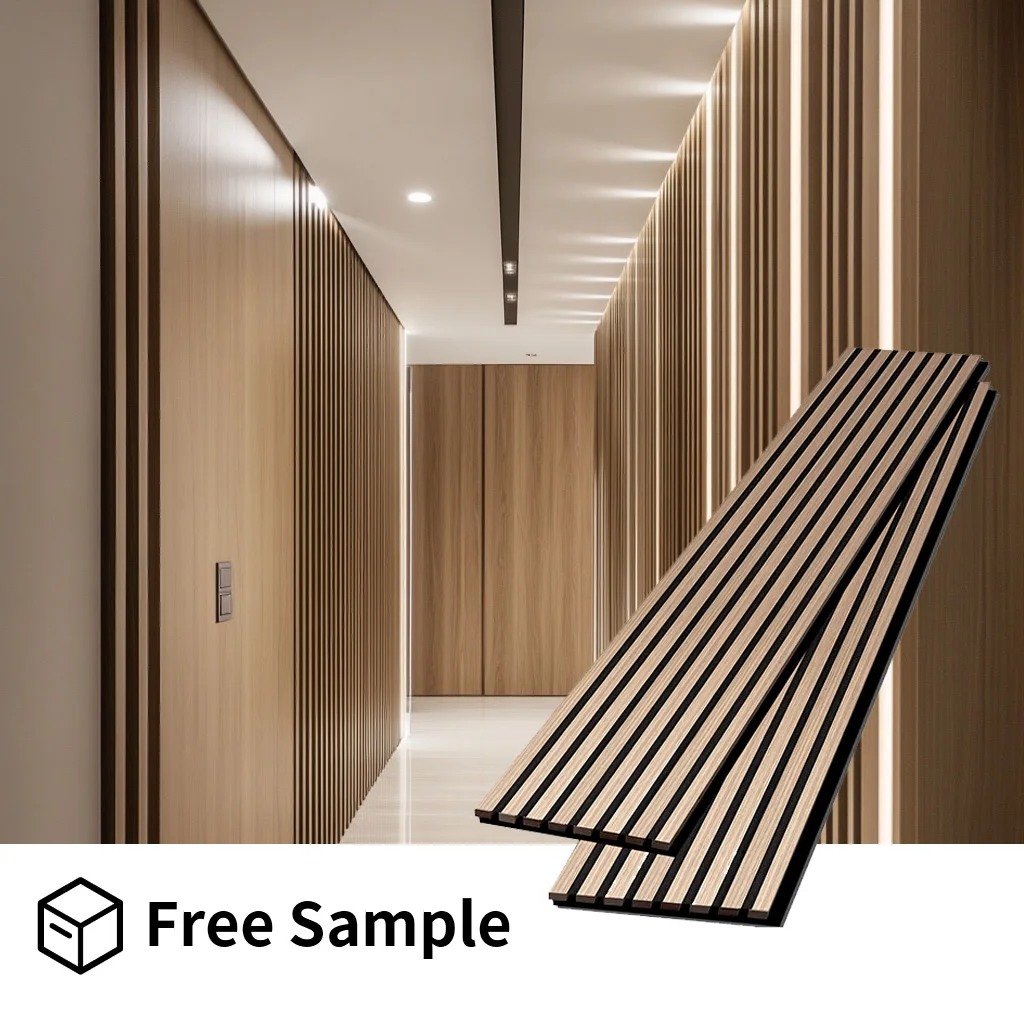 FEYT 300*2400mm Akupanel Veneer Wood Wall Panel Wooden Wall Panel Acoustic Panels