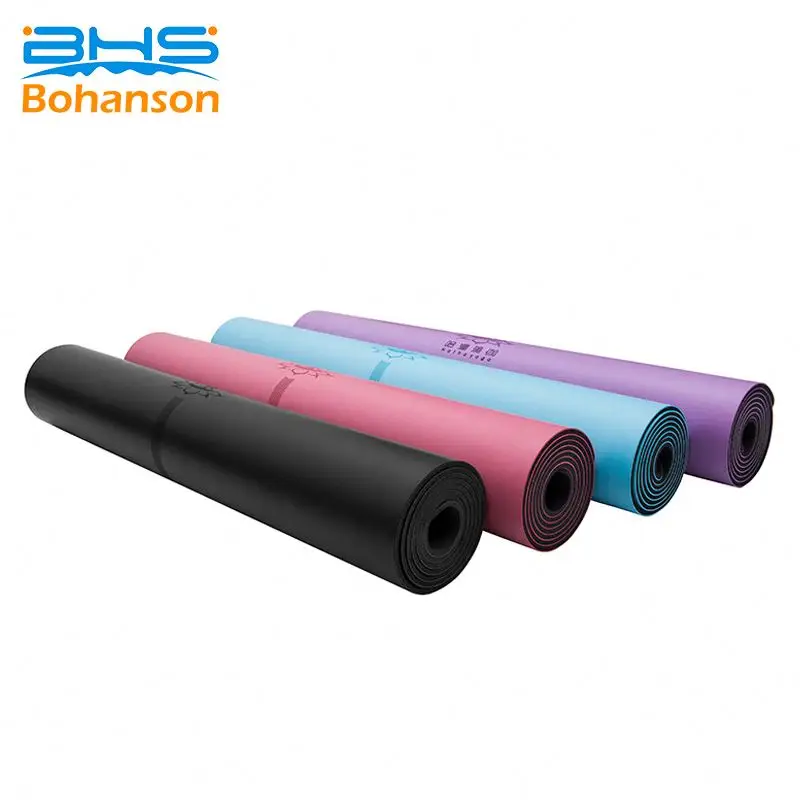 High Quality Durable Private Label Fitness Eco Friendly PU Natural Rubber Yoga Mat