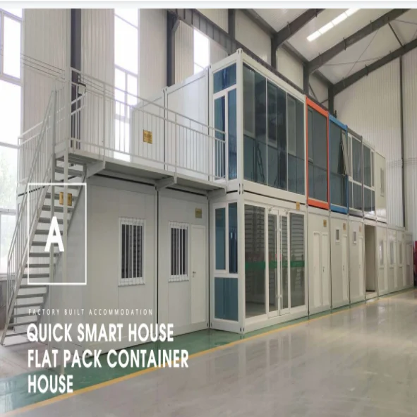 Luxury Fabricated Eps Sandwich Panel Steel Structure Living Prefabricated Granny Flatpack Container House Portable Homes