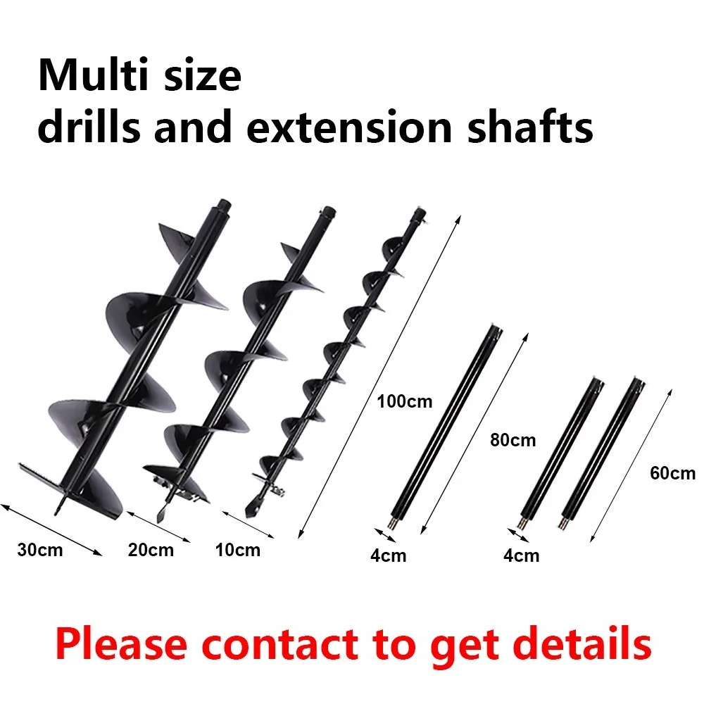 Professional Handheld Small Digging Machine Hand Push Earth Auger Hand Post Hole Diggers