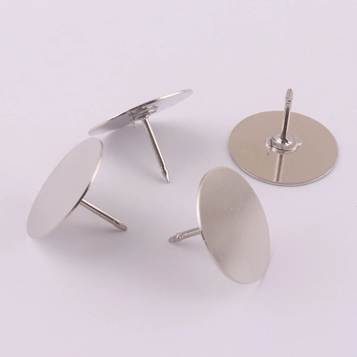 customized 18mm brass lapel badge clutch pin for locking pin back