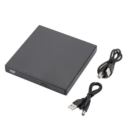 Slim External Optical Drive USB 2.0 DVD Combo DVD ROM Player CD-RW Burner Writer Plug and Play For Macbook Laptop Desktop PC