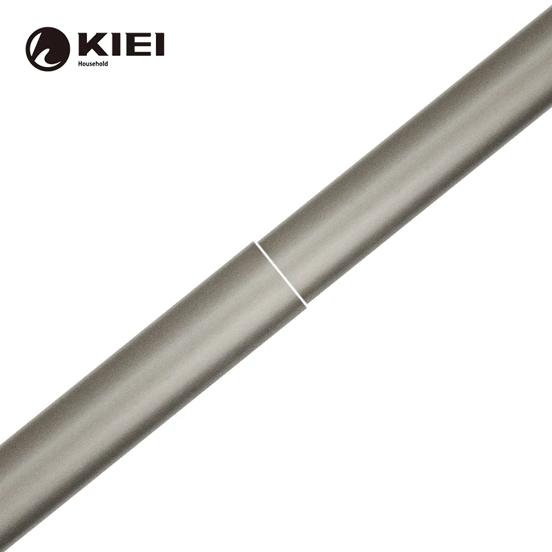 KIEI manufacture fitting room glass curtain rod finial clear glass curtain aluminum pole curtain double