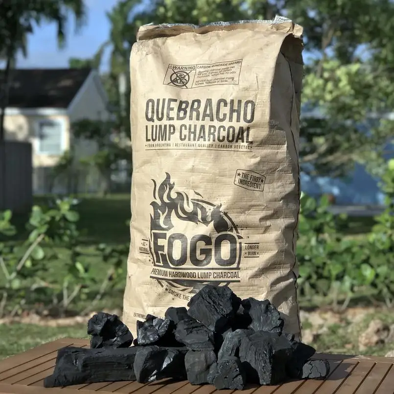 Индивидуальные печатные коричневые бумажные мешки из крафт-угля, мешки для барбекю и угля, бумажные мешки для угля