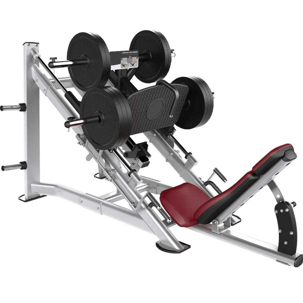 Commercial Strength Training Linear Leg Press New Plate Loaded Incline Leg Press Machine 45 Degree Leg Press