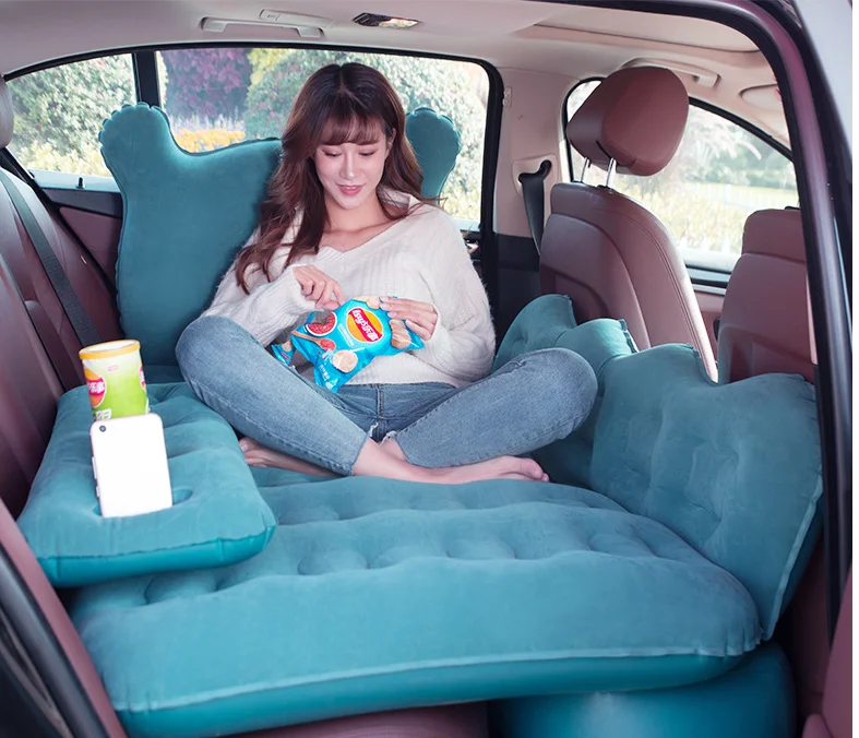 Car Travel Bed Double Folding Camping Bed For Car Backseat SUV Air Mattress Saloon Mpv DIY Rear Seat For Car Air Beds Traveling
