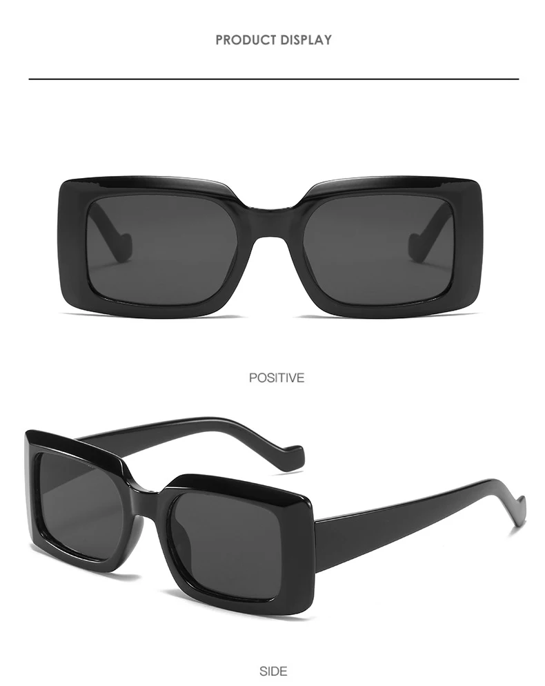 Luoyan Small Rectangle Eyeglass  Designer Elegant Square Sunglasses Ladies Fashion Women Sunglasses Shades