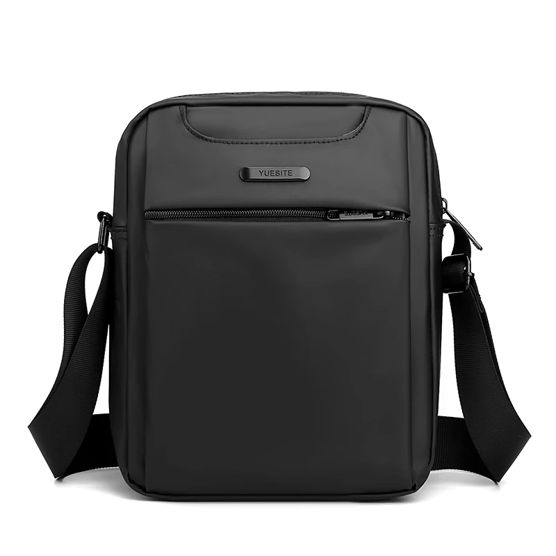 Fashion waterproof square men bags crossbody shoulder business messenger bag