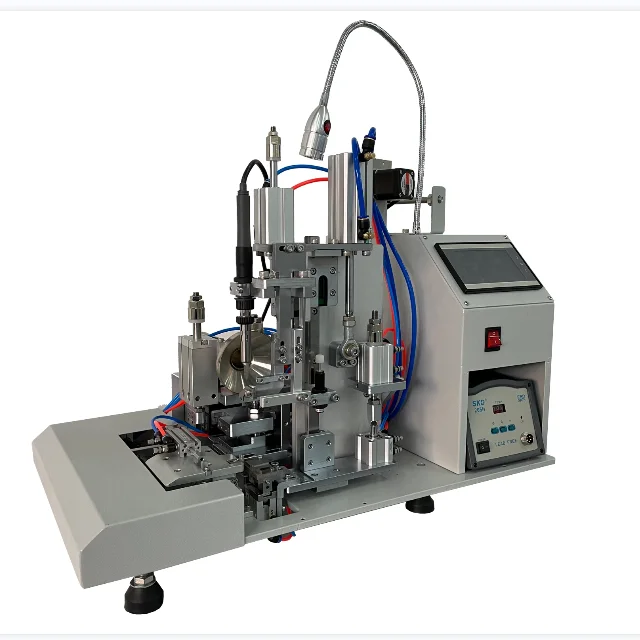 Door to door service ,  Semi automatic soldering machine for USB  cable,semi soldering machine