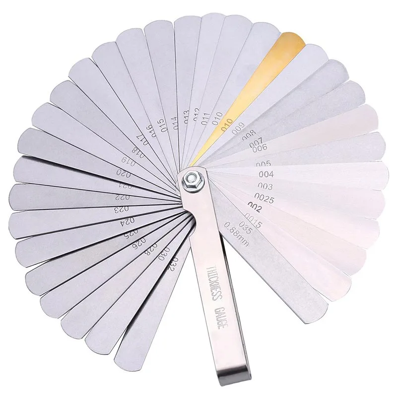 Factory direct sell Portable Thickness Gauge Stainless Steel 32 Blades Filler Feeler Gauges
