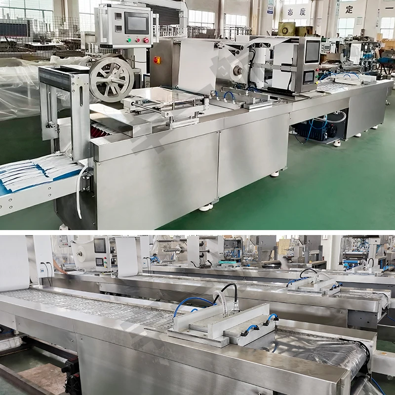 Automatic needle syringe packing packaging machine for small business thermoforming machine