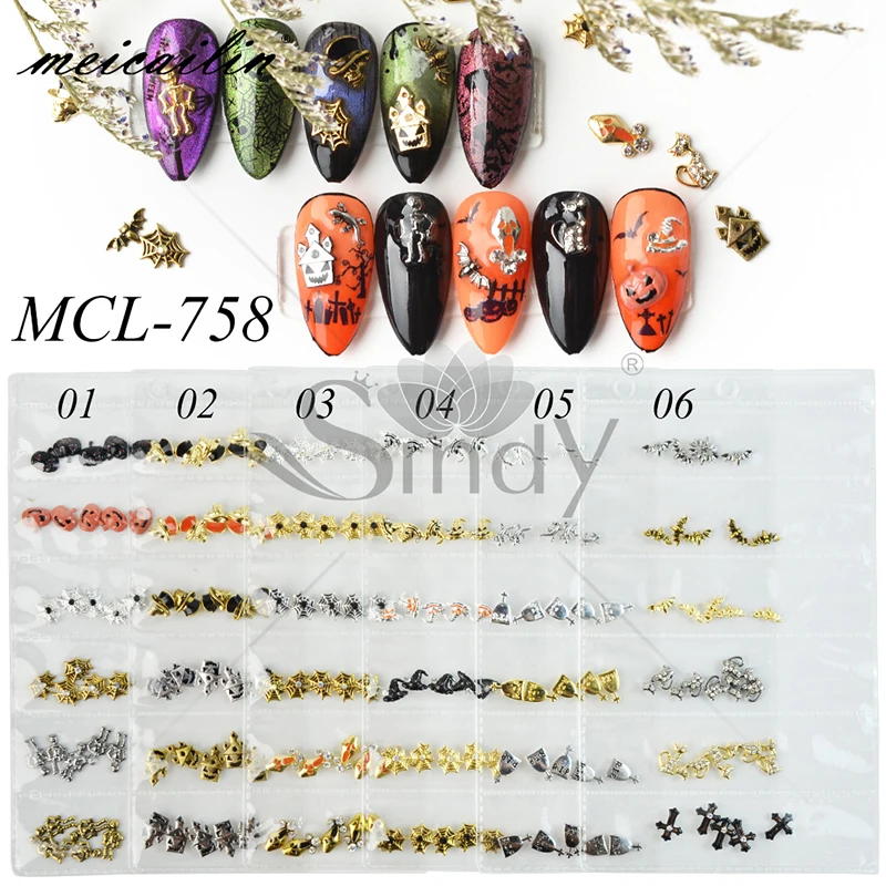 Halloween Different Metal Alloy Pumpkin Ghost House Witch Hat Shaped