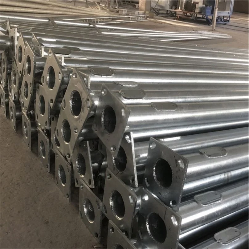 China Factory Custom Ip65 9M Single Arm Road Pole Galvanized Street Light Post