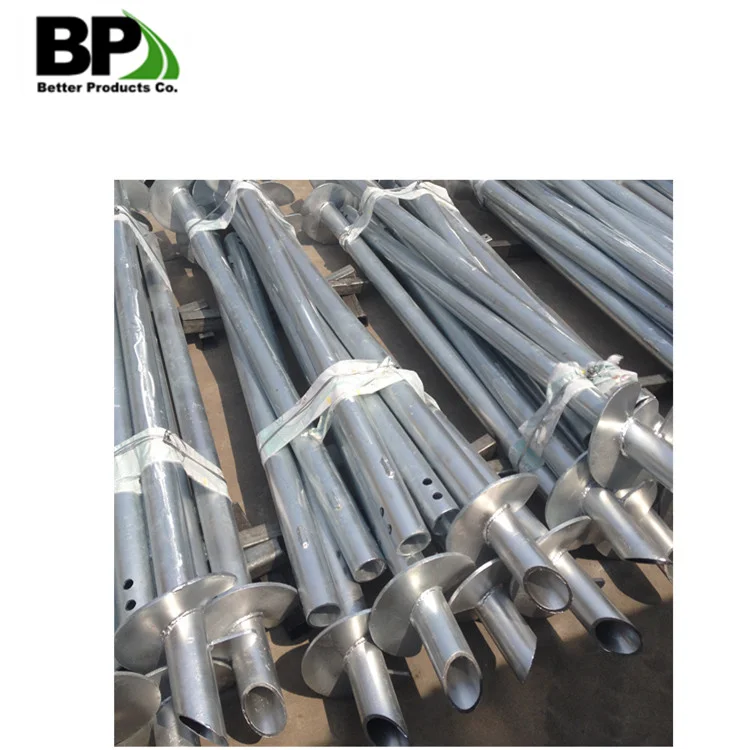 Helical Pile System in Farming & Living Ground helical Piles Installation Machine Foundation Systems for Civil building