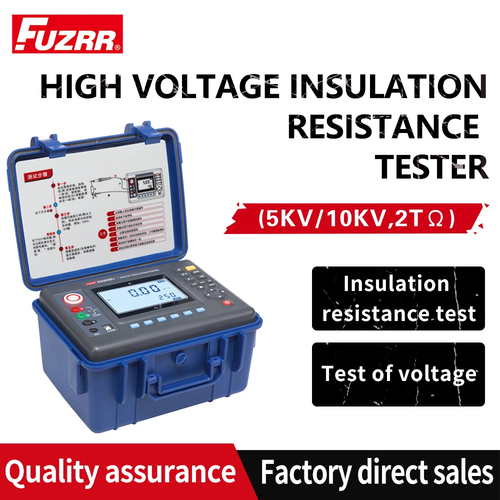 ES3035E 10KV Digital Megohmmeter Voltage Tester Ohm Meter Insulation Resistance Tester FUZRR