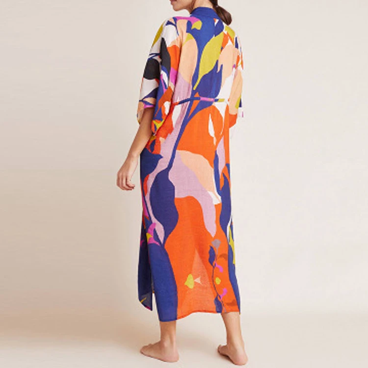 plus size bath suit kimono beach cover up kaftan