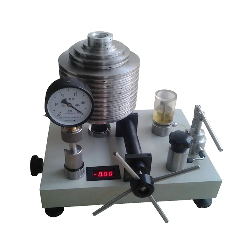 Popular Design Dead Weight Tester Lab Hydraulic High Precision Piston Gauge Budenberg Light Drop Dead Weight Testerr
