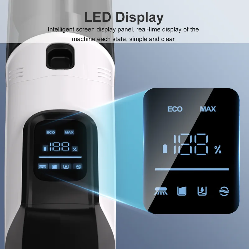 Purolf Portable Cordless And Chargeable Household High Intelligent Vacuum Upright Wet And Dry Vacuum Cleaner For Floor Care