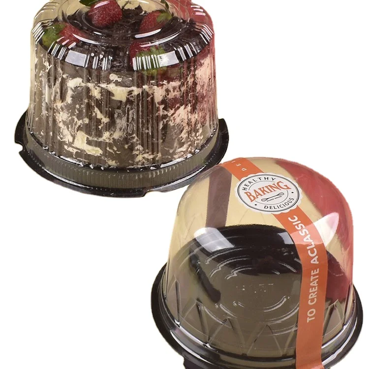 Recyclable Transparent Plastic Box 12 inch 14 inch Blister Birthday Cake Box