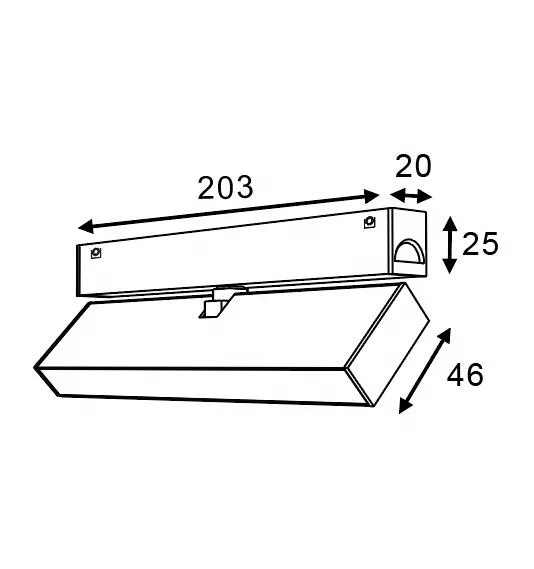 5066H high end magnetic track low voltage 24V dimmable acrylic diffuser linear light LED track light