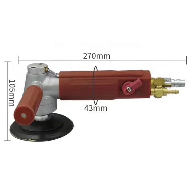 Maximum 5 Inch Air Angle Grinder for wet diamond flexible polishing pad
