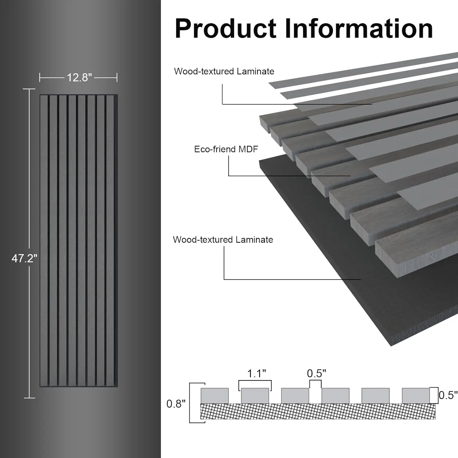 Acoustic Matte Laminate Slat Wall Panel interior acoustic panels wall wood fibre acoustic sound proof panels