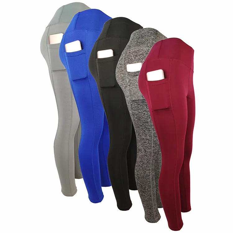 
Hot Sale Products Simple Design Pocket High Stretchbility High Waist Butt Lifting Quality Yoga Pants 
