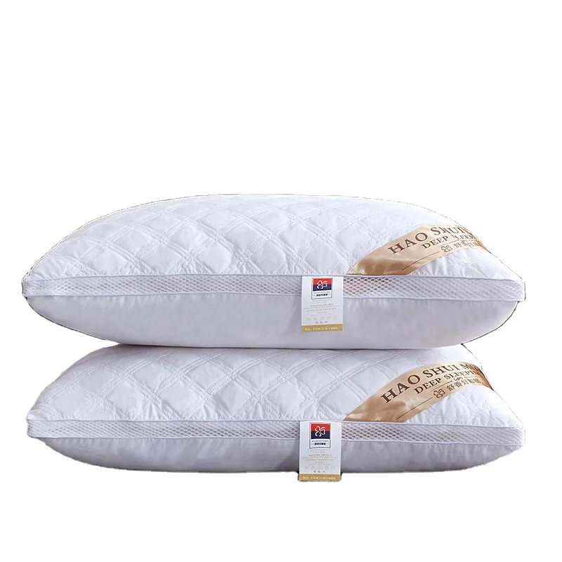 Soft and Supportive Hilton pillow manufacturer bed sleeping 5 star luxury hotel pillows double line hilton pillow
