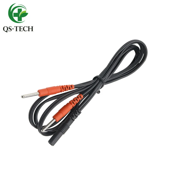 Custom physical therapy 4.0 banana head needle electrode lead wire Electric knife pen power harness