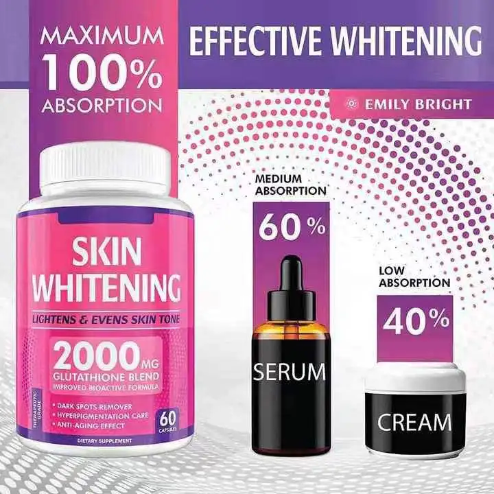 Wellbody collagen skin whitening capsules gluthatione in us vitamins e capsule 2000mg white skin pills gluthatione