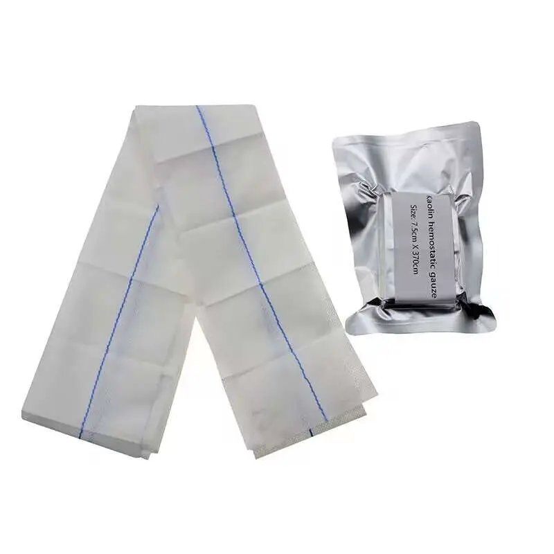 Z-folded gauze with coagulant factor